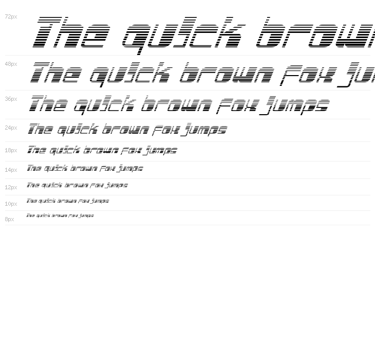 Drosselmeyer Gradient Italic Waterfall