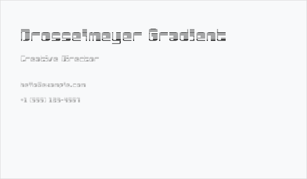 Drosselmeyer Gradient Business Card