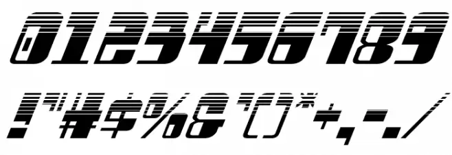 Drosselmeyer Halftone Italic Font OTHER CHARS