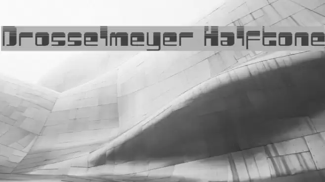 Drosselmeyer Halftone Font examples