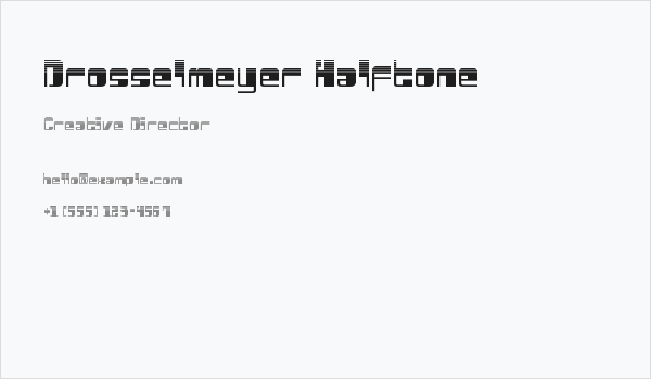 Drosselmeyer Halftone Business Card