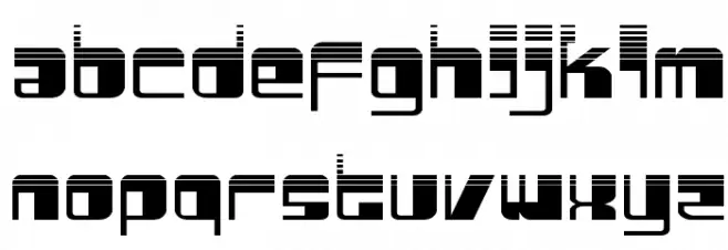 Drosselmeyer Halftone Schriftart Kleinbuchstaben