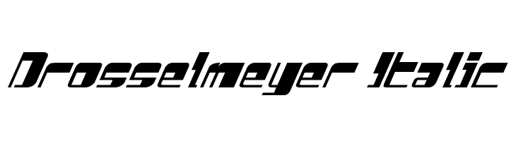 Drosselmeyer Italic  免费字体下载