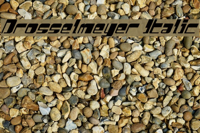 Drosselmeyer Italic Font examples