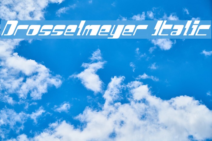 Drosselmeyer Italic Font examples