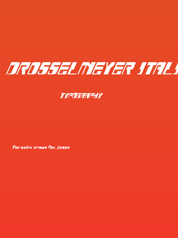 Drosselmeyer Italic Poster