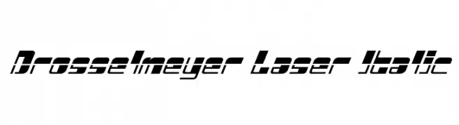 Drosselmeyer Laser Italic  Descarca Fonturi Gratis