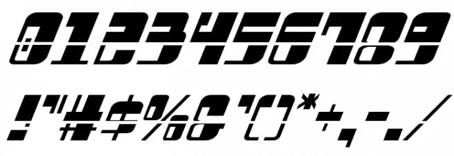 Drosselmeyer Laser Italic Font OTHER CHARS