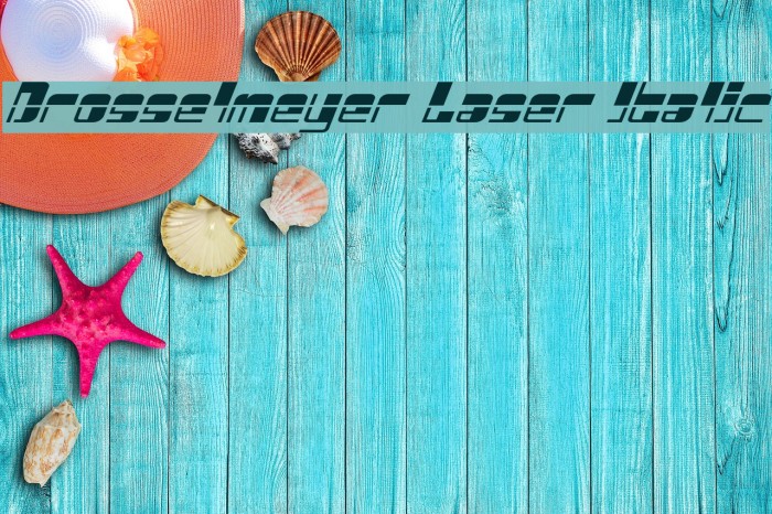 Drosselmeyer Laser Italic Example 1