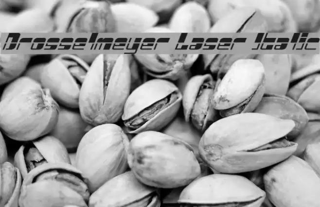 Drosselmeyer Laser Italic Font examples