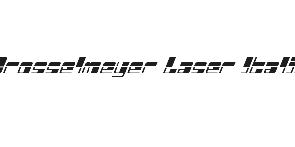 Drosselmeyer Laser Italic Logo