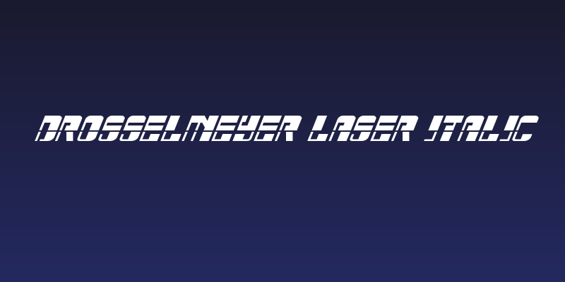 Drosselmeyer Laser Italic Social Header