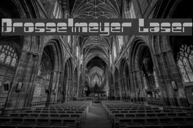 Drosselmeyer Laser Font examples