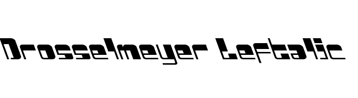 Drosselmeyer Leftalic  font caratteri gratis