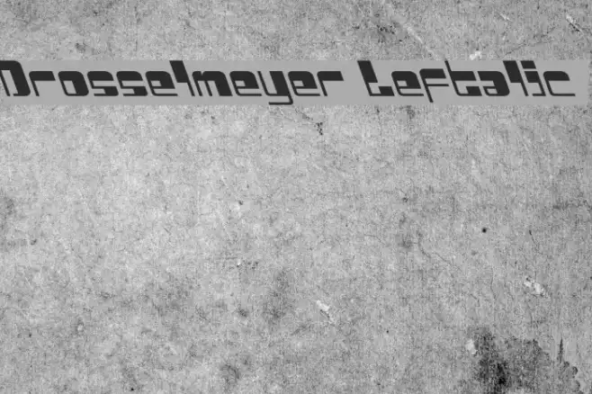 Drosselmeyer Leftalic Example 1