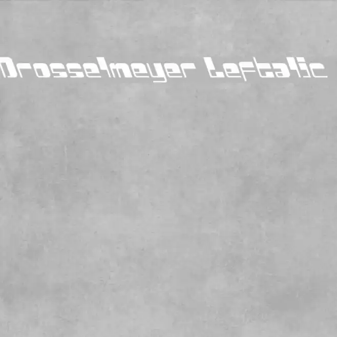 Drosselmeyer Leftalic Example 2