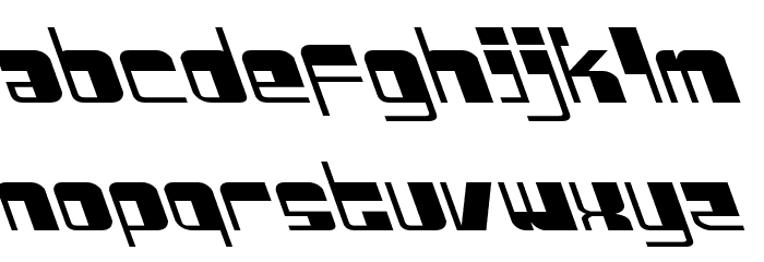 Drosselmeyer Leftalic Font LOWERCASE