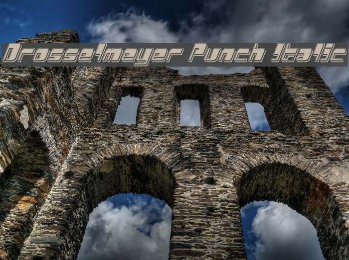 Drosselmeyer Punch Italic Font examples