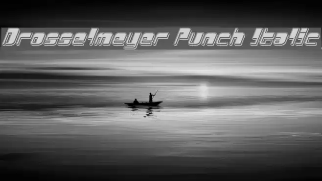 Drosselmeyer Punch Italic Font examples