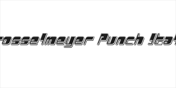 Drosselmeyer Punch Italic Logo