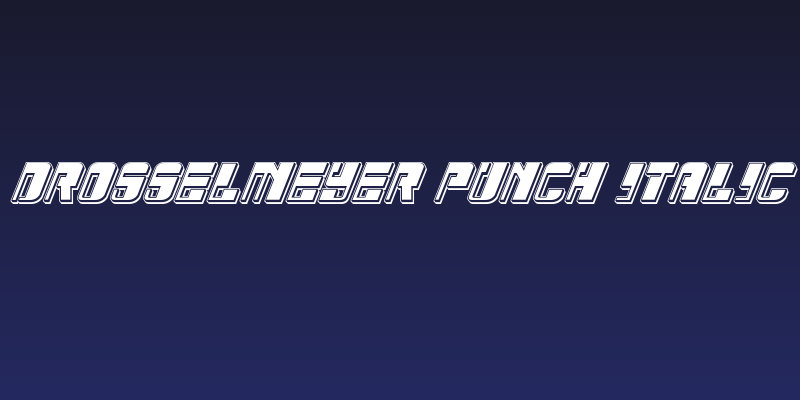 Drosselmeyer Punch Italic Social Header