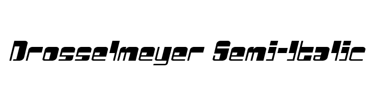Drosselmeyer Semi-Italic  font caratteri gratis