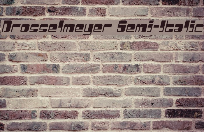 Drosselmeyer Semi-Italic Example 2