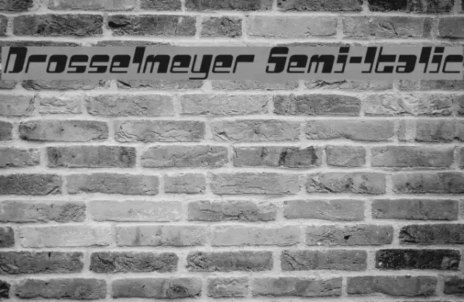 Drosselmeyer Semi-Italic Font examples