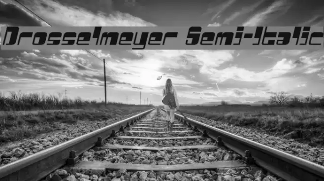 Drosselmeyer Semi-Italic Font examples