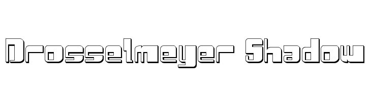 Drosselmeyer Shadow  Frei Schriftart Herunterladen