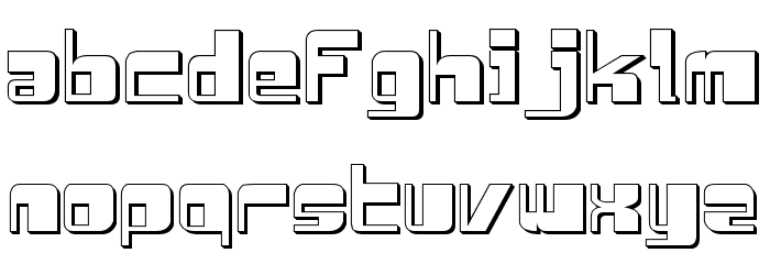 Drosselmeyer Shadow Font LOWERCASE