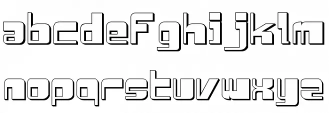 Drosselmeyer Shadow Font LOWERCASE