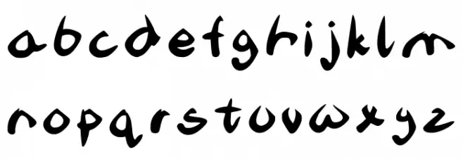 DrownedWorld Font LOWERCASE