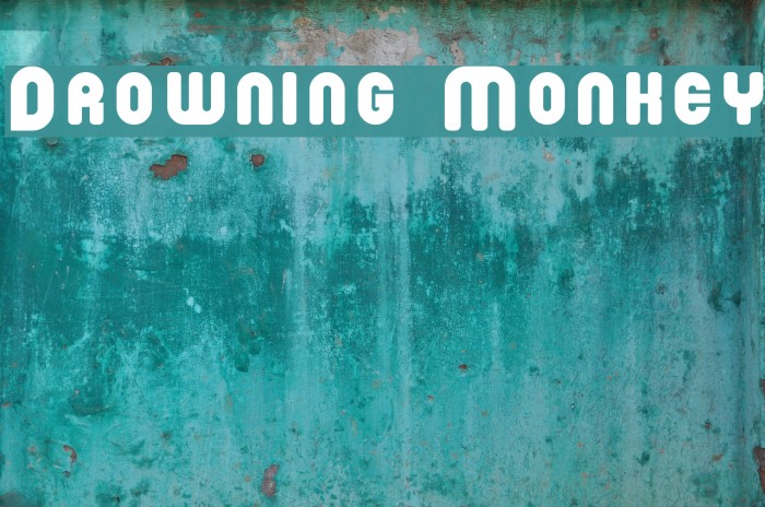Drowning Monkey Font examples