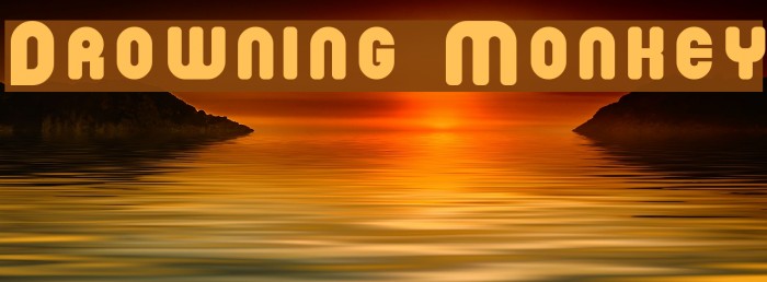 Drowning Monkey Font examples