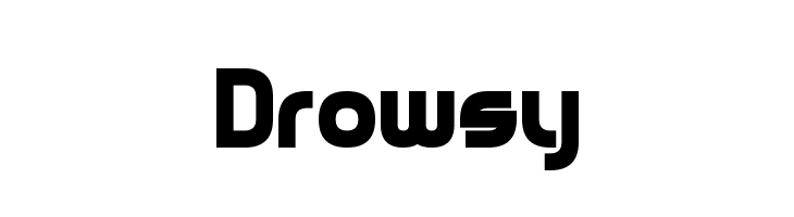 Drowsy Font