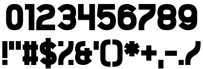 Drowsy Font OTHER CHARS