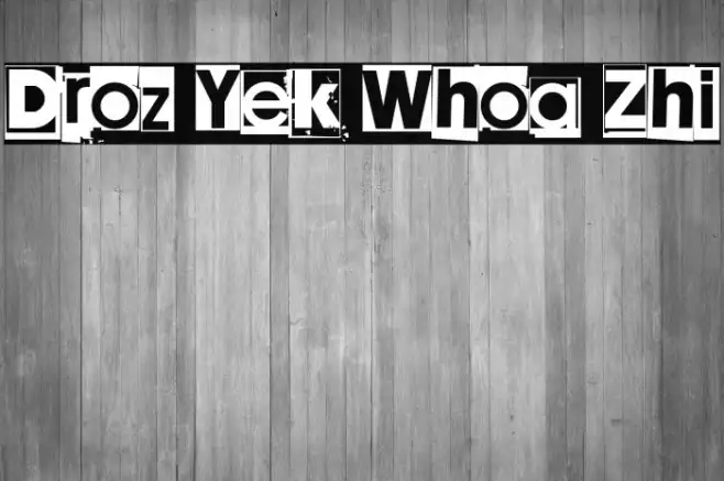 Droz Yek Whoa Zhi Example 2