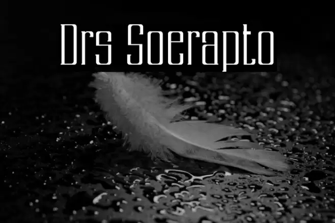Drs Soerapto Font examples