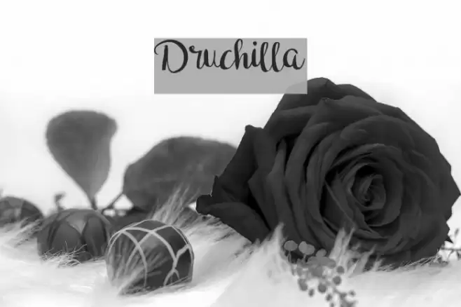 Druchilla Font examples