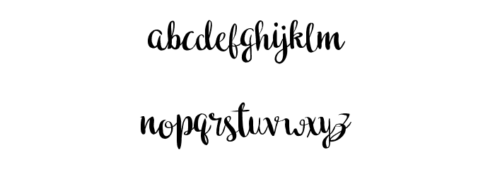 Druchilla Font LOWERCASE