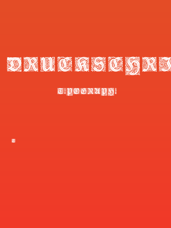 Druckschrift-Initialen Poster