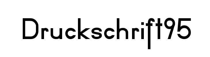Druckschrift95  免费字体下载