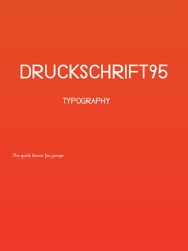 Druckschrift95 Poster