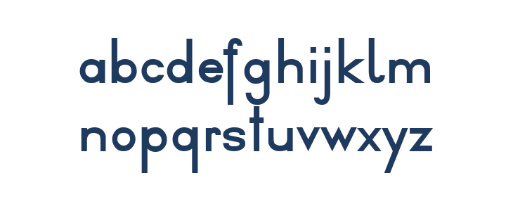 Druckschrift95 Lowercase