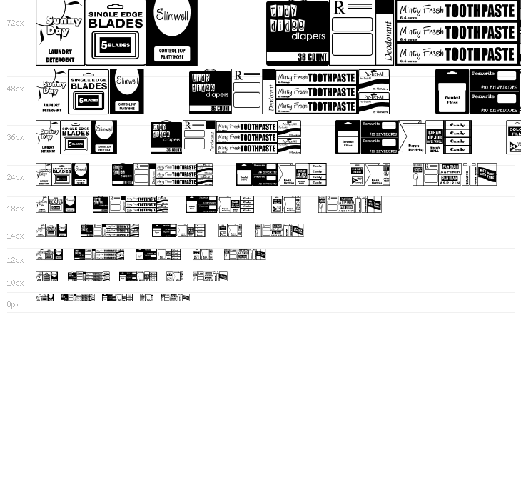 Drug Store Items JL Waterfall