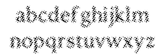 DruggedIndividualist Font LOWERCASE