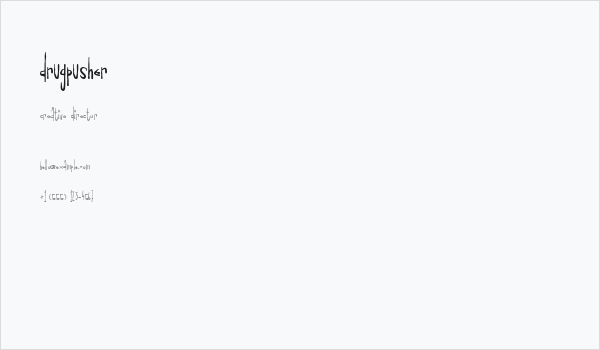 Drugpusher Business Card