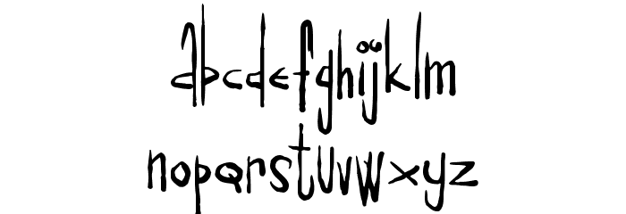 Drugpusher Font LOWERCASE