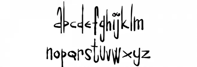 Drugpusher Font LOWERCASE